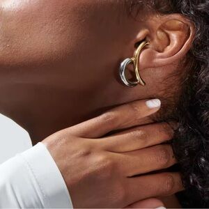 Elegant Gold-tone and Silver-tone Hoop Earrings